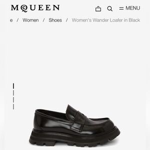 Alexander McQueen Women’s Wander Loafer in Black